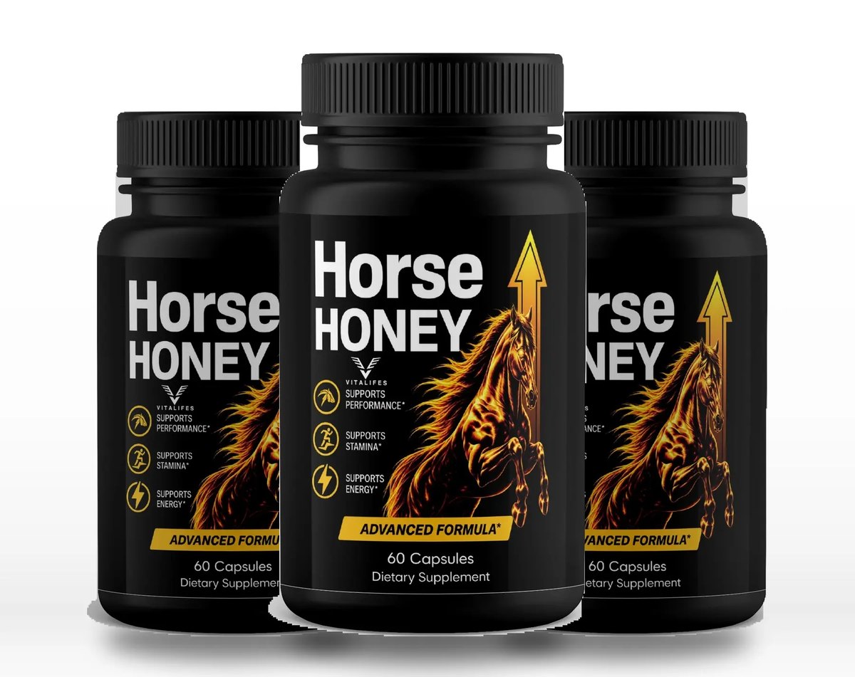 Horse Honey Advanced Formula, 3 bottles of 60 capsules